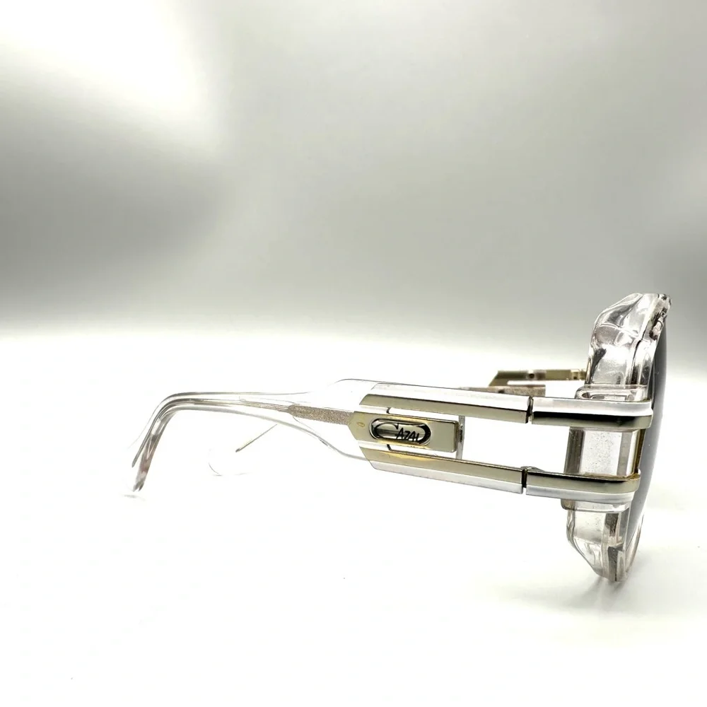 Cazal Mod 163 Col 02 Sunglasses Silver Blue Clear 59-12-135 Made In Germany Rare - Picture 3 of 6